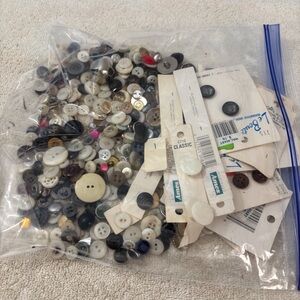 Buttons Assorted Colors Collection Some Vintage some not Crafts Sewing